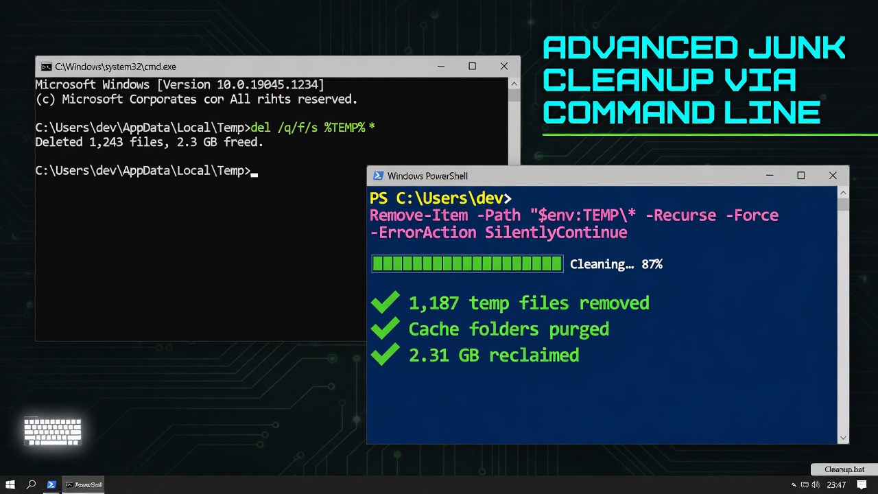 Command Prompt PowerShell Cleanup