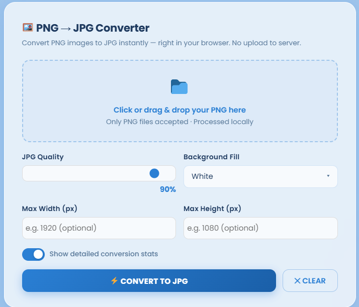 Convert PNG to JPG