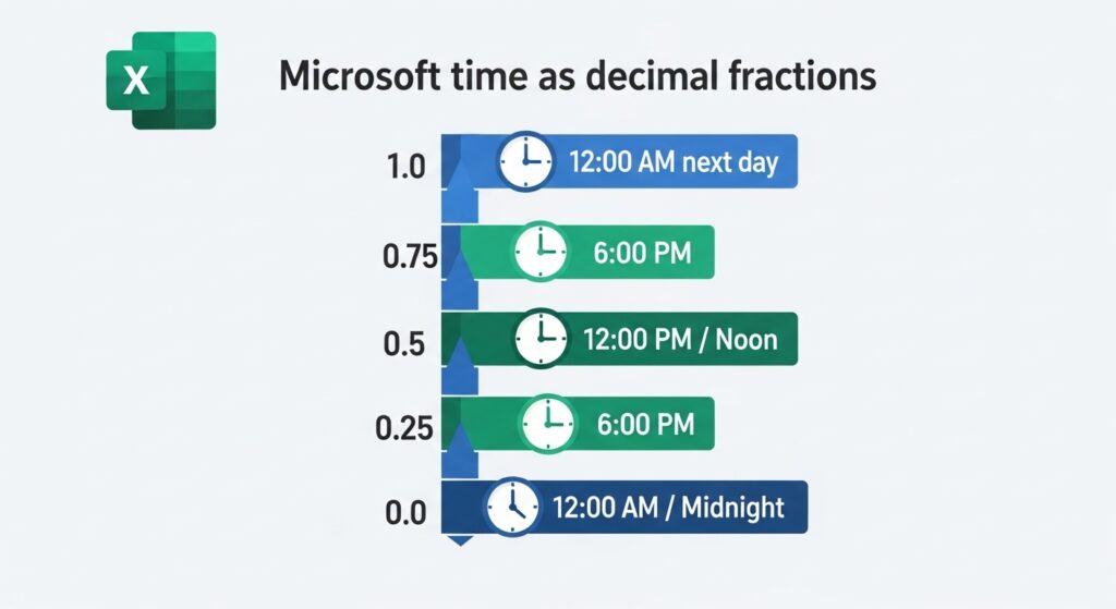 How Excel Stores Time