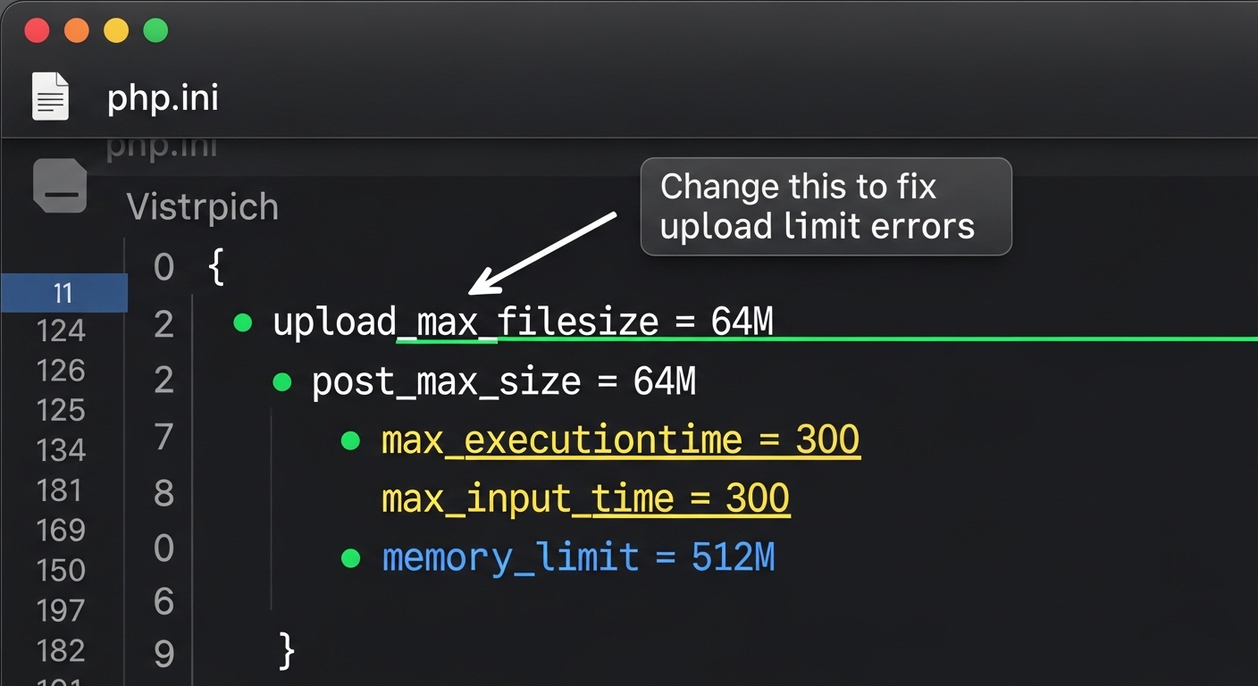 Increase PHP Upload Limits