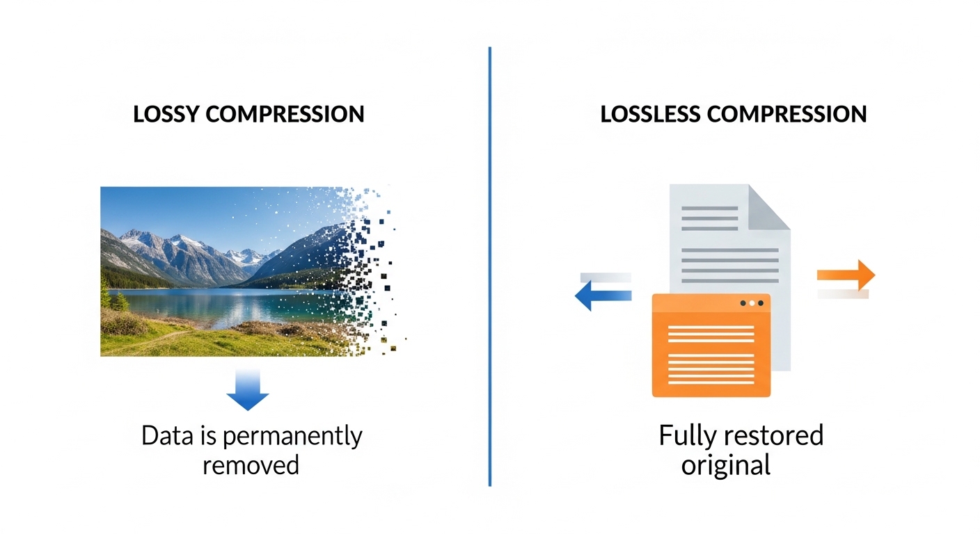 Lossy vs. Lossless Compression Lossy vs. Lossless Compression