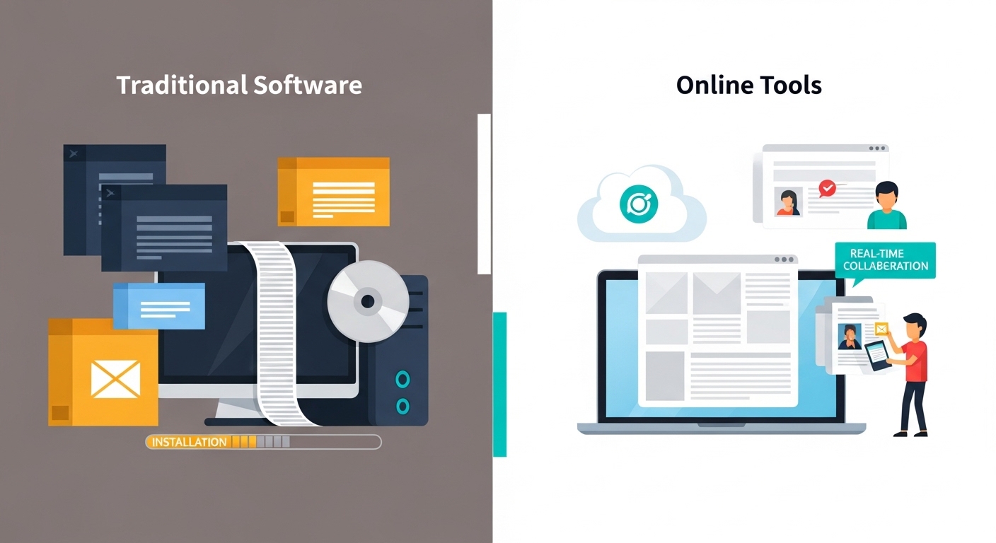 Online Tools vs. Traditional Software