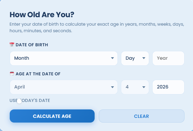 age calculator