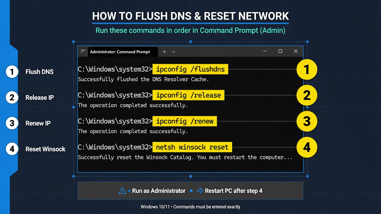 Flush DNS Cache