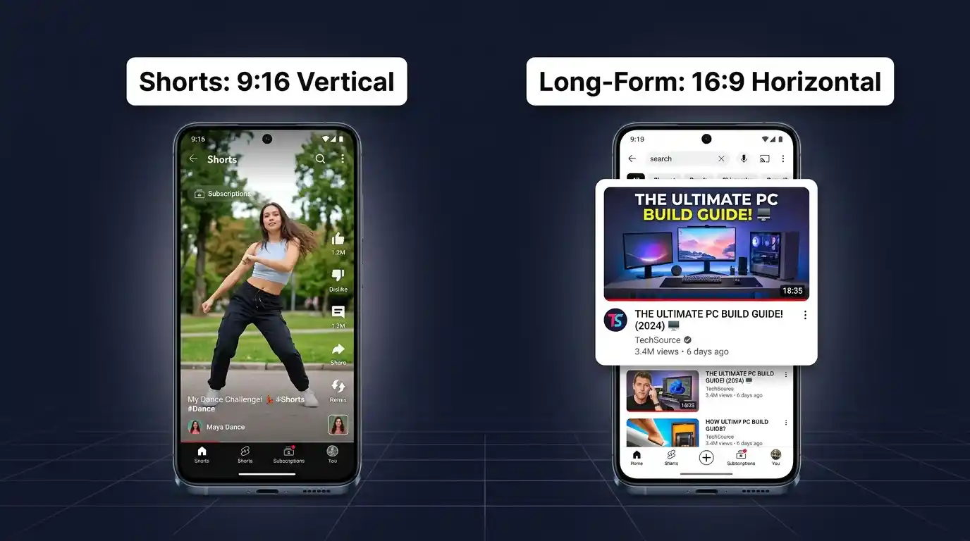 YouTube Thumbnail Size for Shorts vs. Long-Form Videos