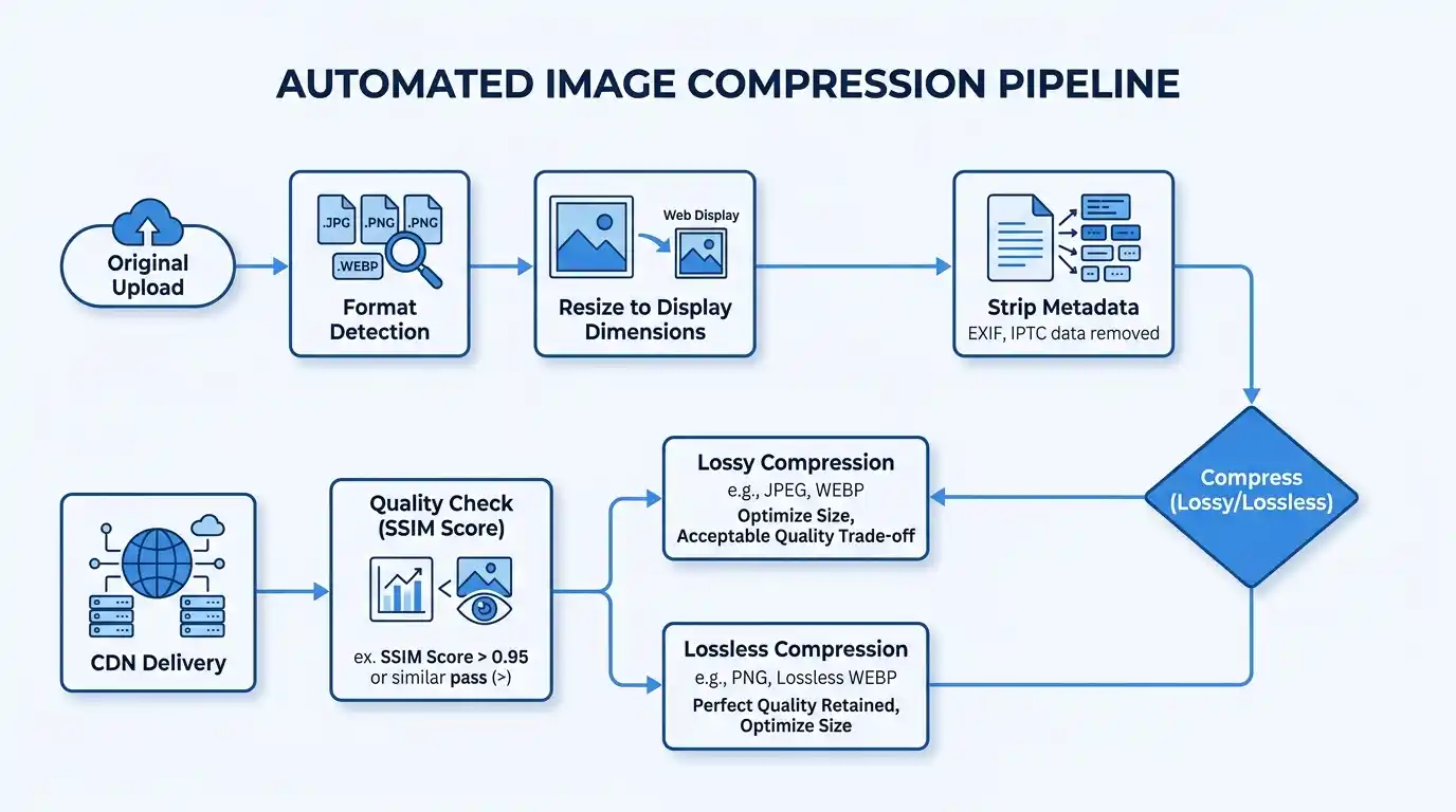 automated image compression pipeline