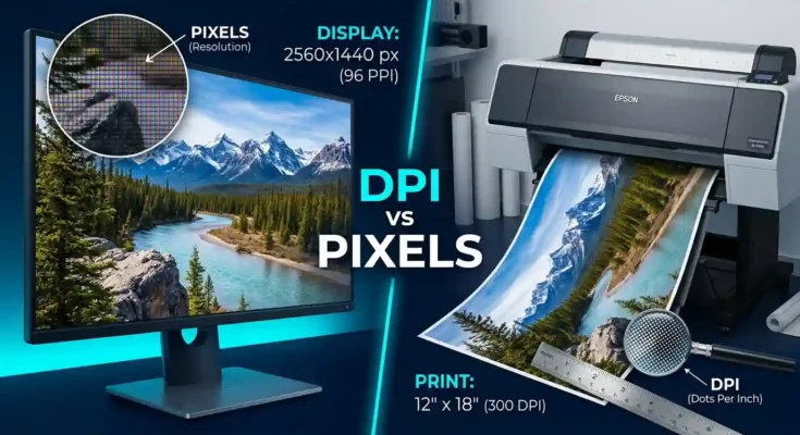 Difference Between DPI and Pixels