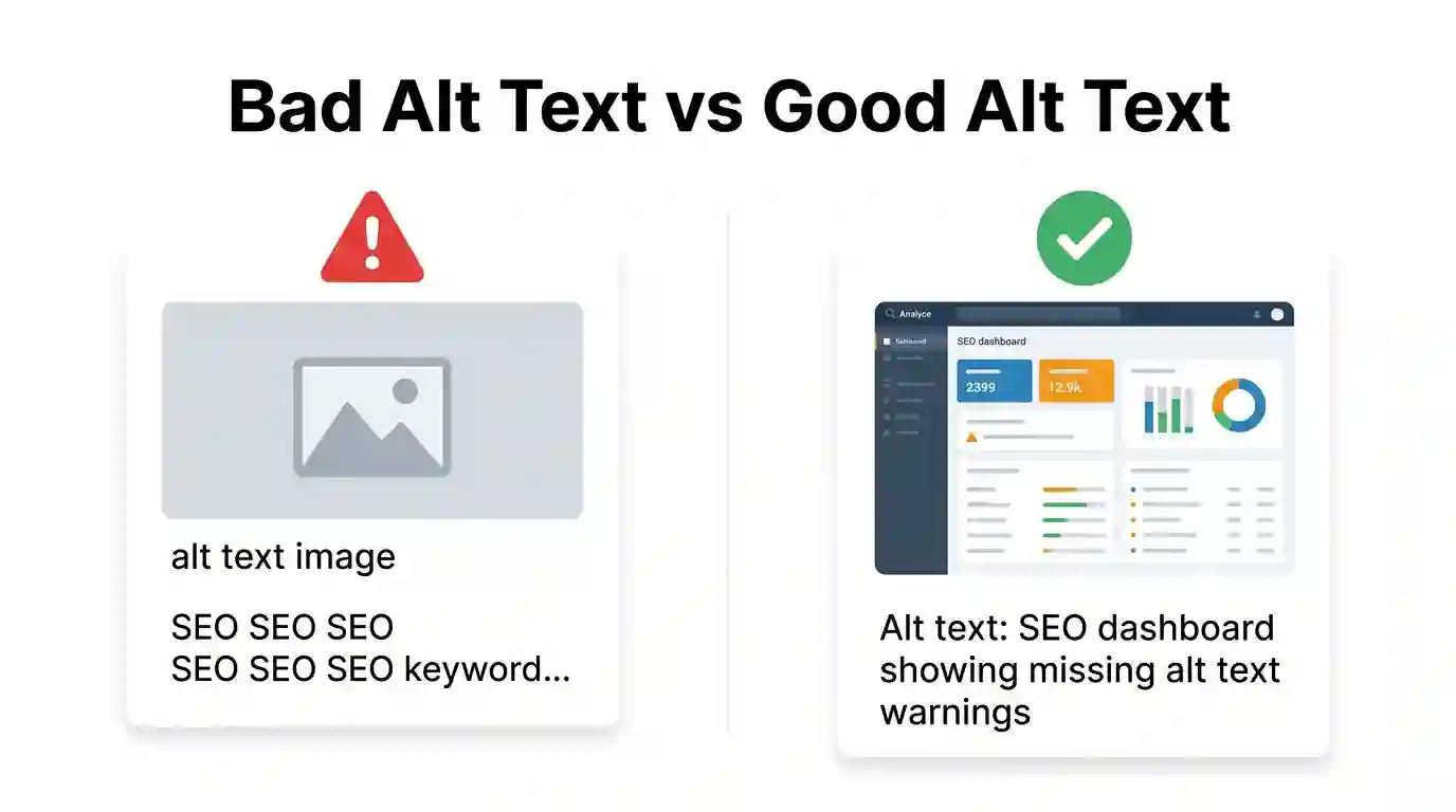 Good vs Bad Alt Text