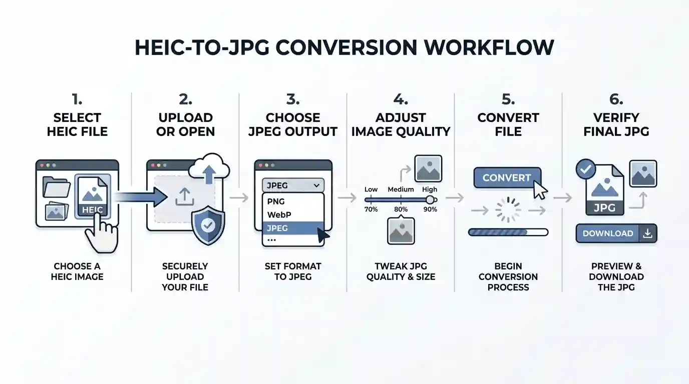 HEIC-to-JPG Conversion Workflow