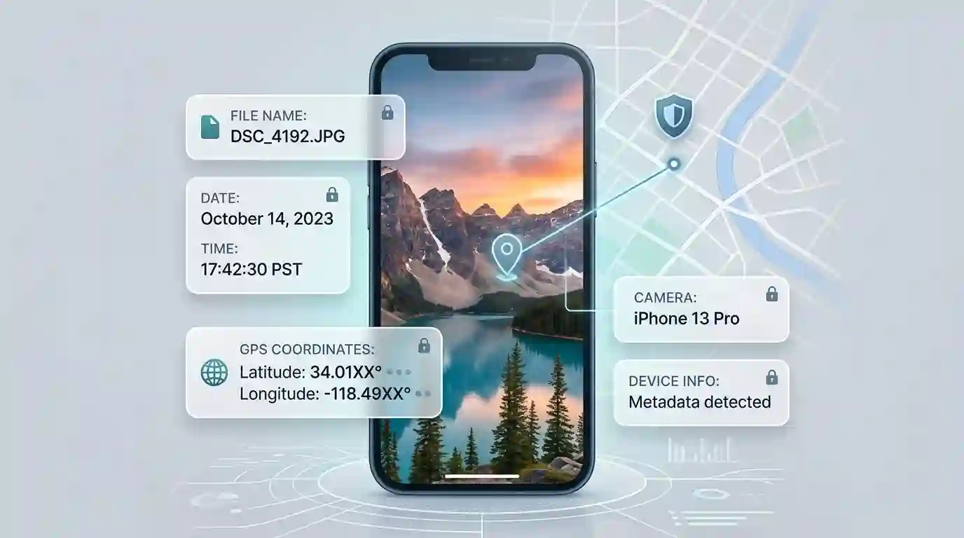 Privacy Risk From GPS Metadata