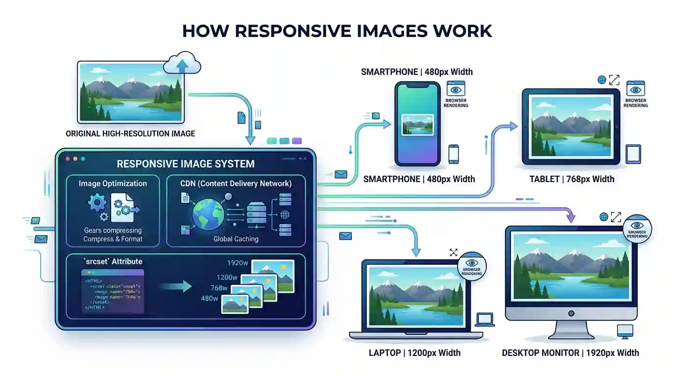 Responsive Image Loading Diagram