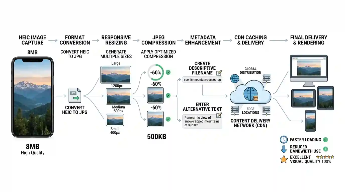 Web Image Optimization Pipeline