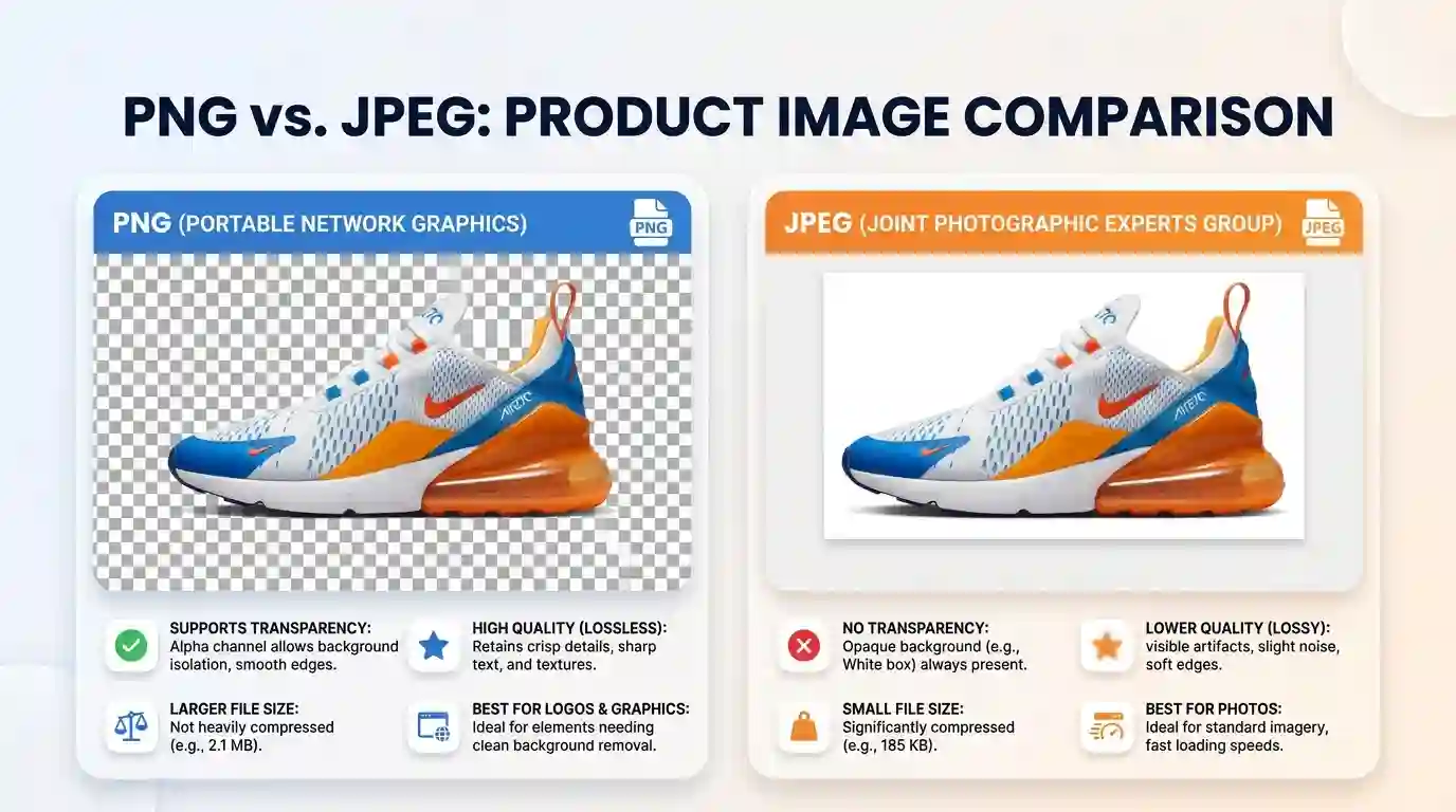 PNG vs JPEG Side-by-Side Comparison