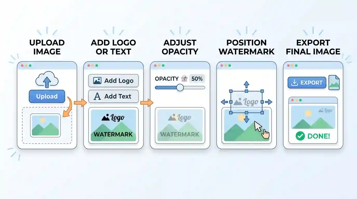 Step-by-Step Watermark Process